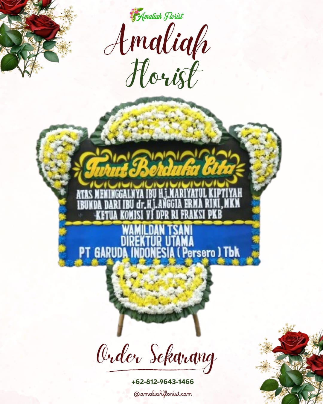 Papan Bunga Duka Wonotunggal